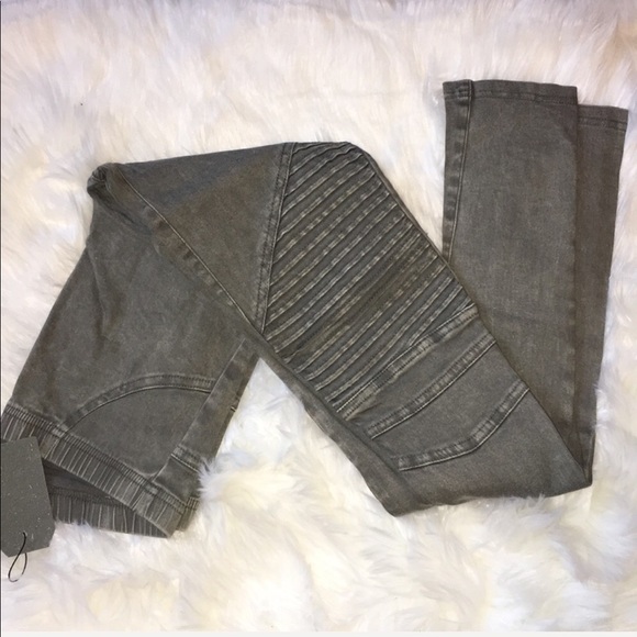 Olive Moto Leggings - Picture 4 of 4